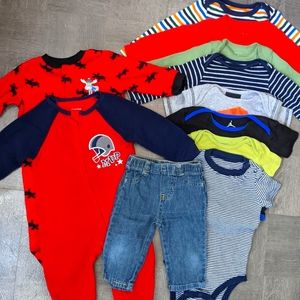 Lot of baby boy clothes 11 PCS 6-9 MONTHS